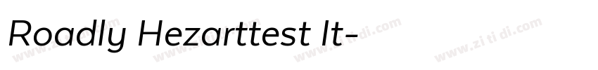 Roadly Hezarttest It字体转换